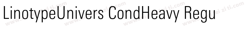 LinotypeUnivers CondHeavy Regular字体转换